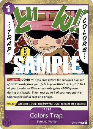 Colors Trap (OP04-074) Foil