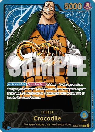 Crocodile (Premium Card Collection -Leader Collection-) (ST03-001) Foil