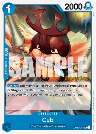 Cub (OP10-044) Release Event Cards