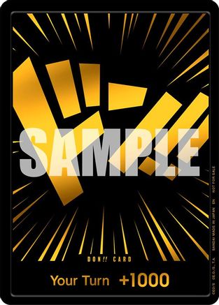 DON!! Card (Black and Gold) Foil - One Piece Promotion Cards