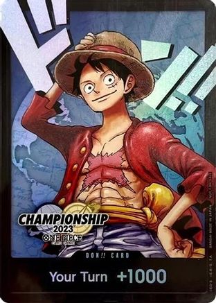 DON!! Card (Monkey.D.Luffy) (2023 World Championship Finals) Foil - One Piece Promotions Cards