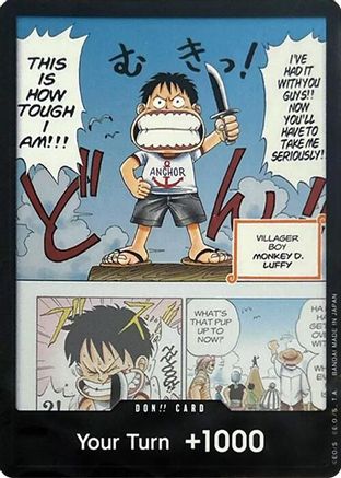 DON!! Card (Young Luffy) (Devil Fruits Collection Vol. 1) Foil - One Piece Promotions Cards