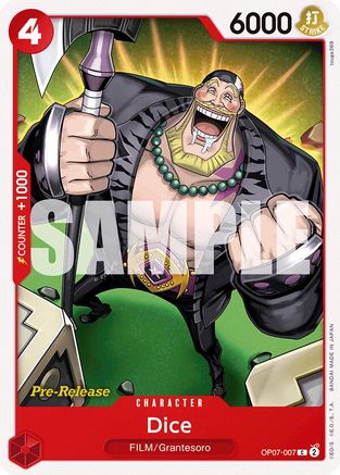 Dice (OP07-007) Pre-Release Cards
