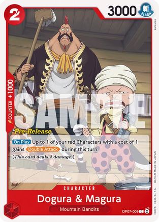 Dogura & Magura (OP07-009) Pre-Release Cards