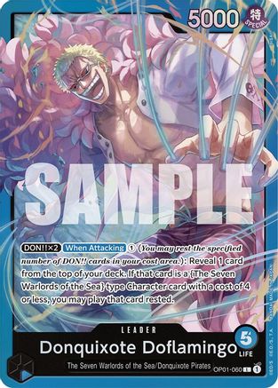 Donquixote Doflamingo (OP01-060) (Reprint) Foil