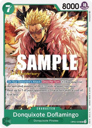 Donquixote Doflamingo (OP05-029) 1st Anniversary Tournament Cards
