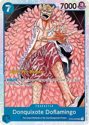 Donquixote Doflamingo (ST03-009) Foil Super Pre-Release Cards