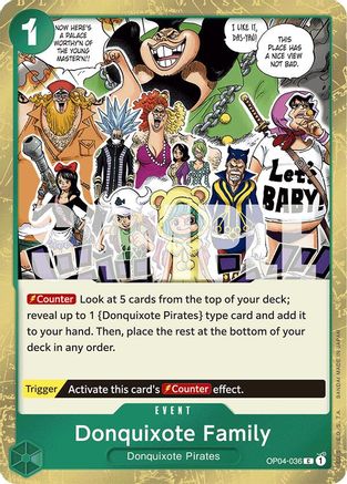 Donquixote Family (Jolly Roger Foil) (OP04-036) Foil