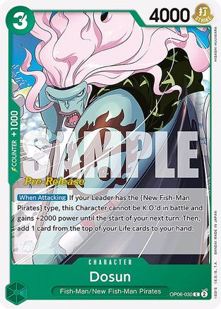 Dosun (OP06-030) Pre-Release Cards