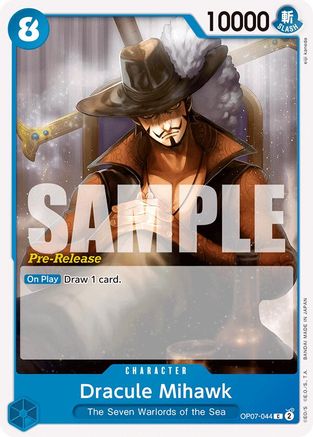 Dracule Mihawk (OP07-044) Pre-Release Cards