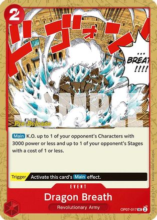 Dragon Breath (OP07-017) Pre-Release Cards