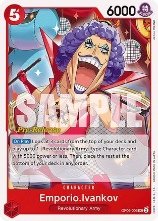 Emporio.Ivankov (OP06-003) Pre-Release Cards