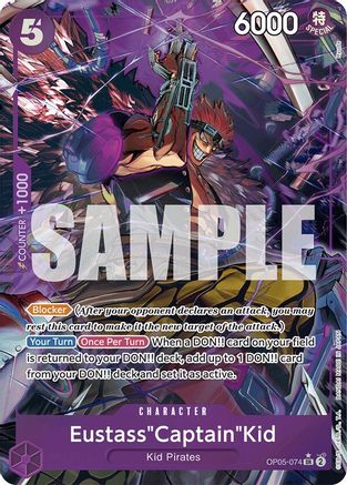Eustass"Captain"Kid (Alternate Art) (OP05-074) Foil