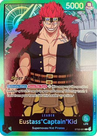 Eustass"Captain"Kid (ST02-001) Foil Super Pre-Release Cards