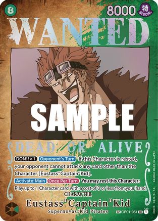 Eustass"Captain"Kid (Wanted Poster) (OP01-051) Foil