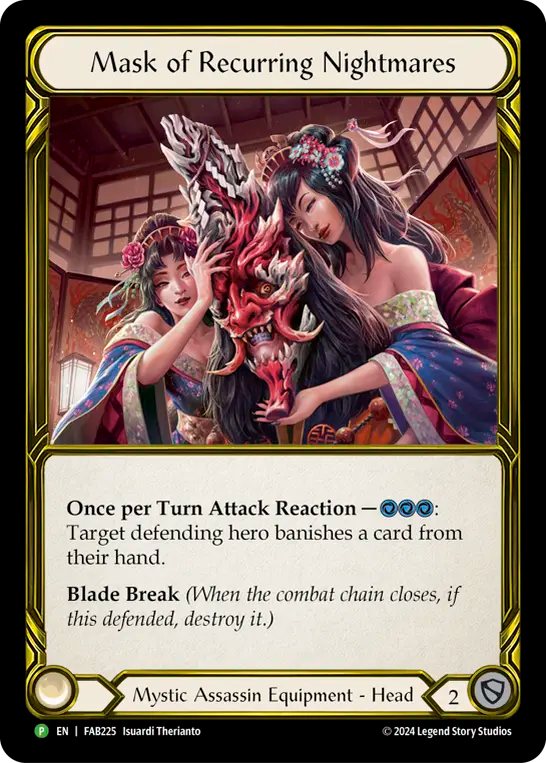Mask of Recurring Nightmares (Golden) (FAB225) Cold Foil - FaB Promos