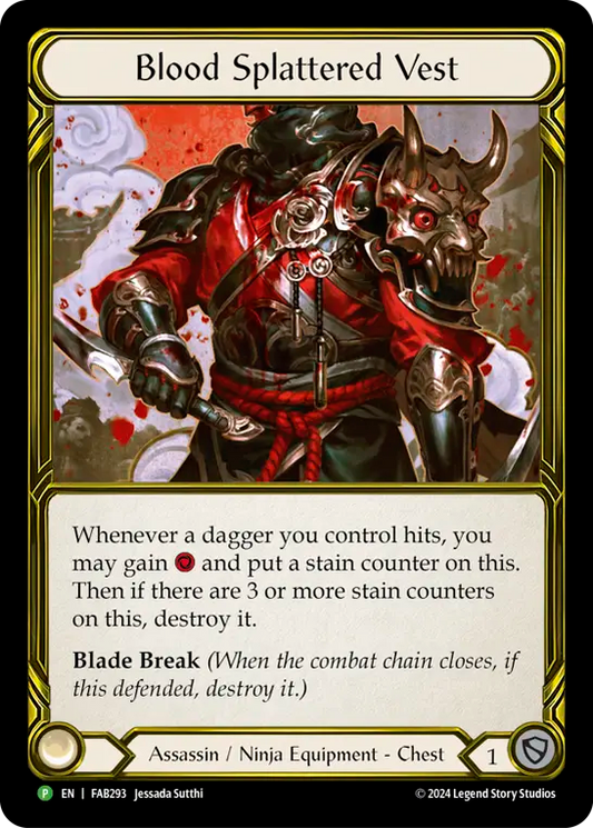 Blood Splattered Vest (Golden) (FAB293) Cold Foil - FaB Promos