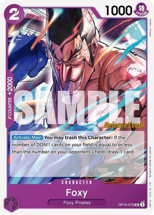 Foxy (OP10-075) Release Event Cards