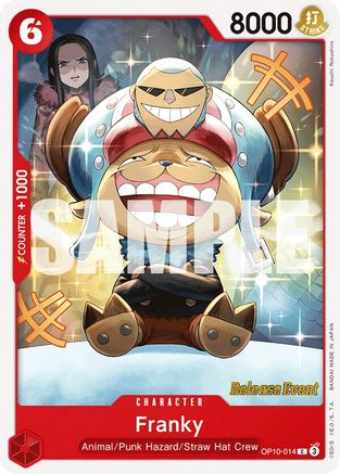 Franky (OP10-014) Release Event Cards