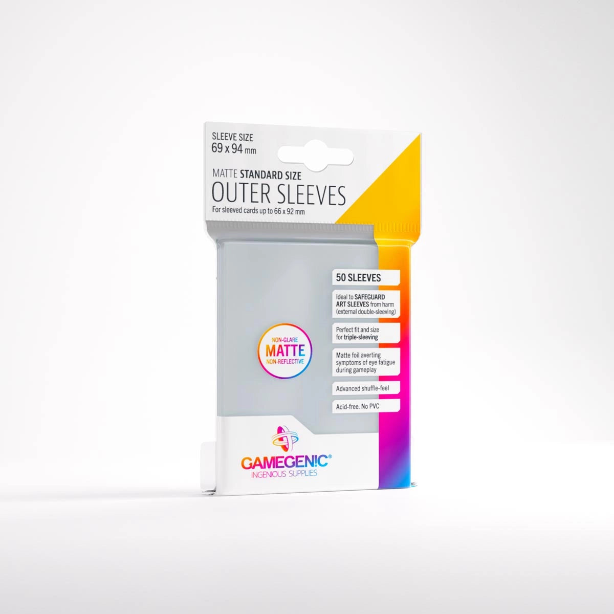 Outer Sleeves Matte Standard Size [50ct] | Silver Goblin