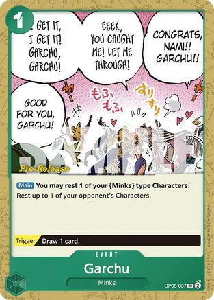 Garchu (OP08-037) Pre-Release Cards