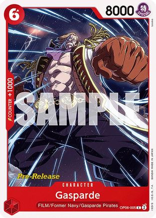 Gasparde (OP06-005) Pre-Release Cards
