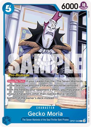 Gecko Moria (OP07-042) Pre-Release Cards