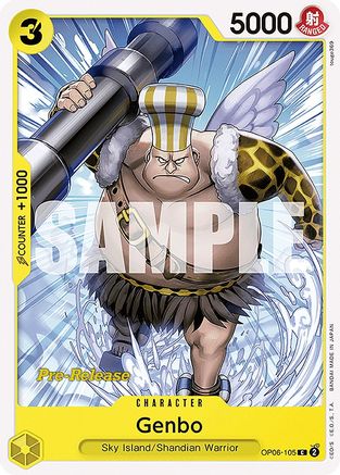 Genbo (OP06-105) Pre-Release Cards