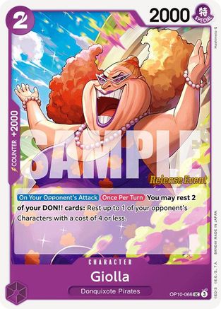 Giolla (OP10-066) Release Event Cards