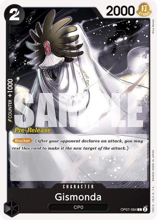 Gismonda (OP07-084) Pre-Release Cards