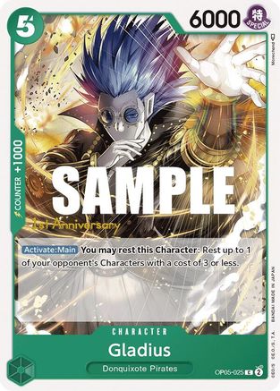 Gladius (OP05-025) 1st Anniversary Tournament Cards