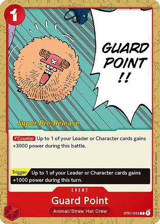 Guard Point (ST01-014) Super Pre-Release Cards
