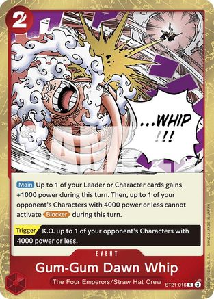 Gum-Gum Dawn Whip (ST21-016) Foil
