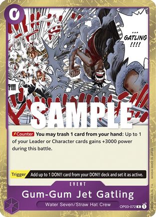 Gum-Gum Jet Gatling (OP03-072) Foil