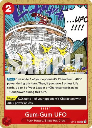 Gum-Gum UFO (OP10-020) Release Event Cards