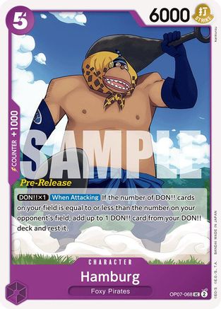 Hamburg (OP07-068) Pre-Release Cards