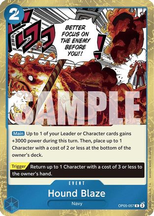 Hound Blaze (Jolly Roger Foil) (OP05-057) Foil