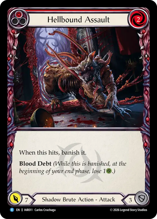 Hellbound Assault (Red) (IAR011) Rainbow Foil - Usurp the Shadow Throne