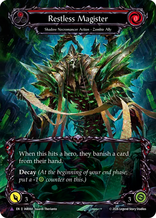 Restless Magister (Red) (IAR064) Cold Foil - Usurp the Shadow Throne