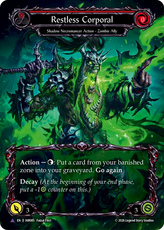 Restless Corporal (Red) (IAR085) Cold Foil - Usurp the Shadow Throne