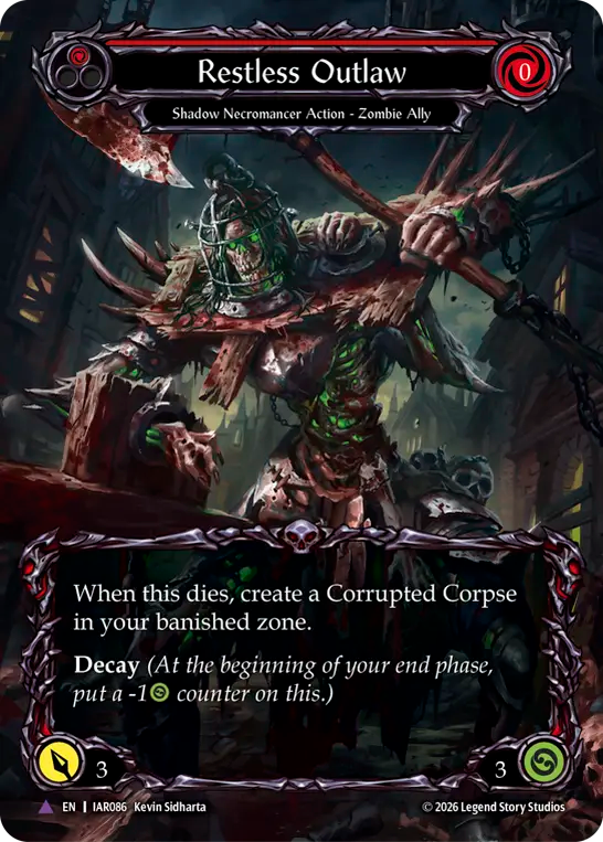 Restless Outlaw (Red) (IAR086) Cold Foil - Usurp the Shadow Throne