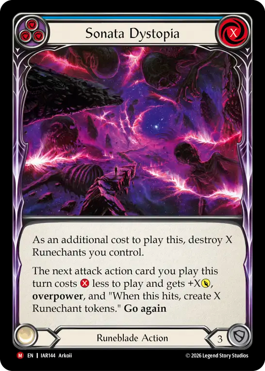 Sonata Dystopia (Blue) (IAR144) Rainbow Foil - Usurp the Shadow Throne