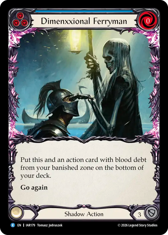 Dimenxxional Ferryman (Blue) (IAR179) - Usurp the Shadow Throne
