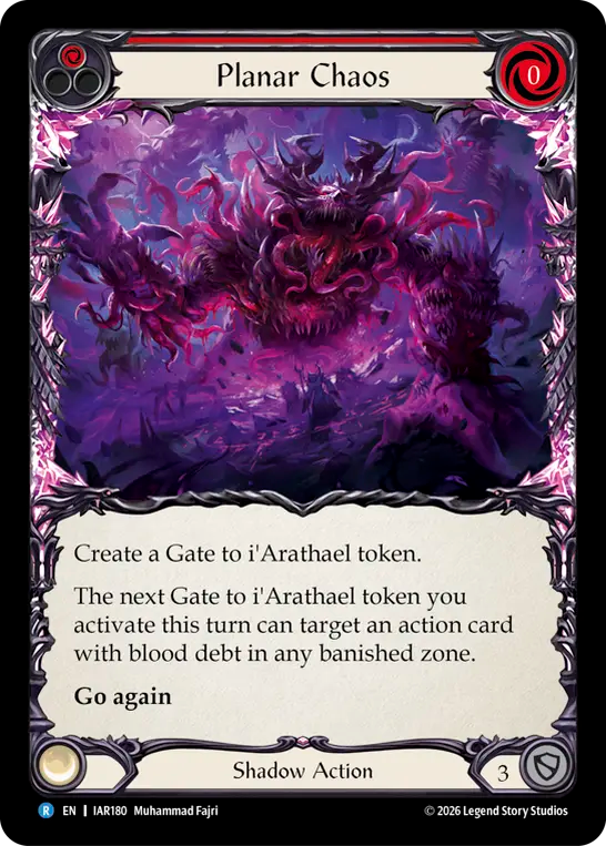 Planar Chaos (Red) (IAR180) - Usurp the Shadow Throne