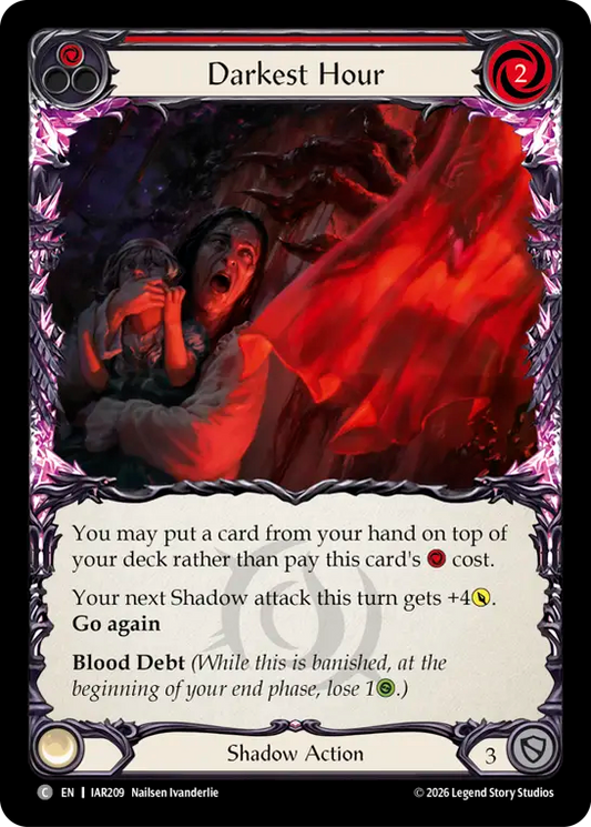 Darkest Hour (Red) (IAR209) Rainbow Foil - Usurp the Shadow Throne