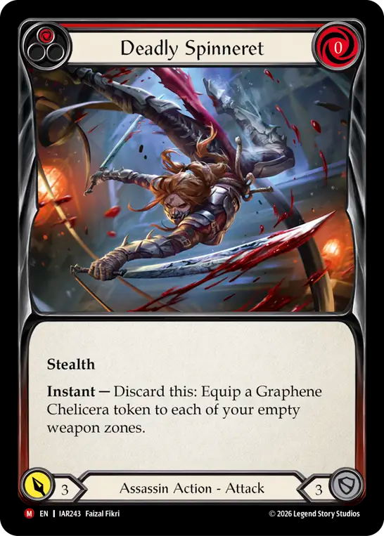 Deadly Spinneret (Red) (IAR243) - Usurp the Shadow Throne