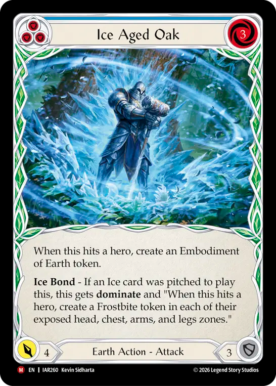 Ice Aged Oak (Blue) (IAR260) - Usurp the Shadow Throne
