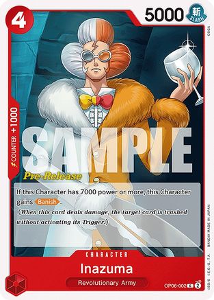 Inazuma (OP06-002) Pre-Release Cards