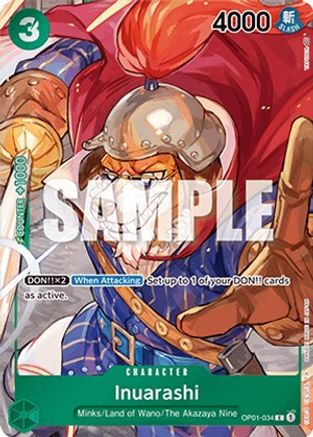 Inuarashi (Box Topper) (OP01-034) Foil
