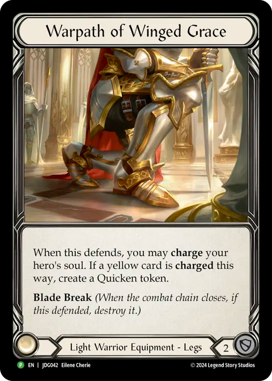 Warpath of Winged Grace (JDG042) Cold Foil - FaB Promos